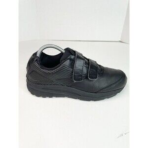 Brooks Women’s Addiction Walker V Strap 2 Comfort Shoes Black Leather Size 9 B